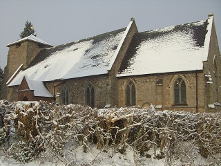 St Peter's in the snow